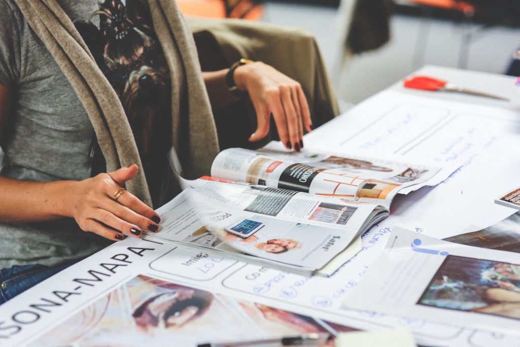 Image of Magazine on table