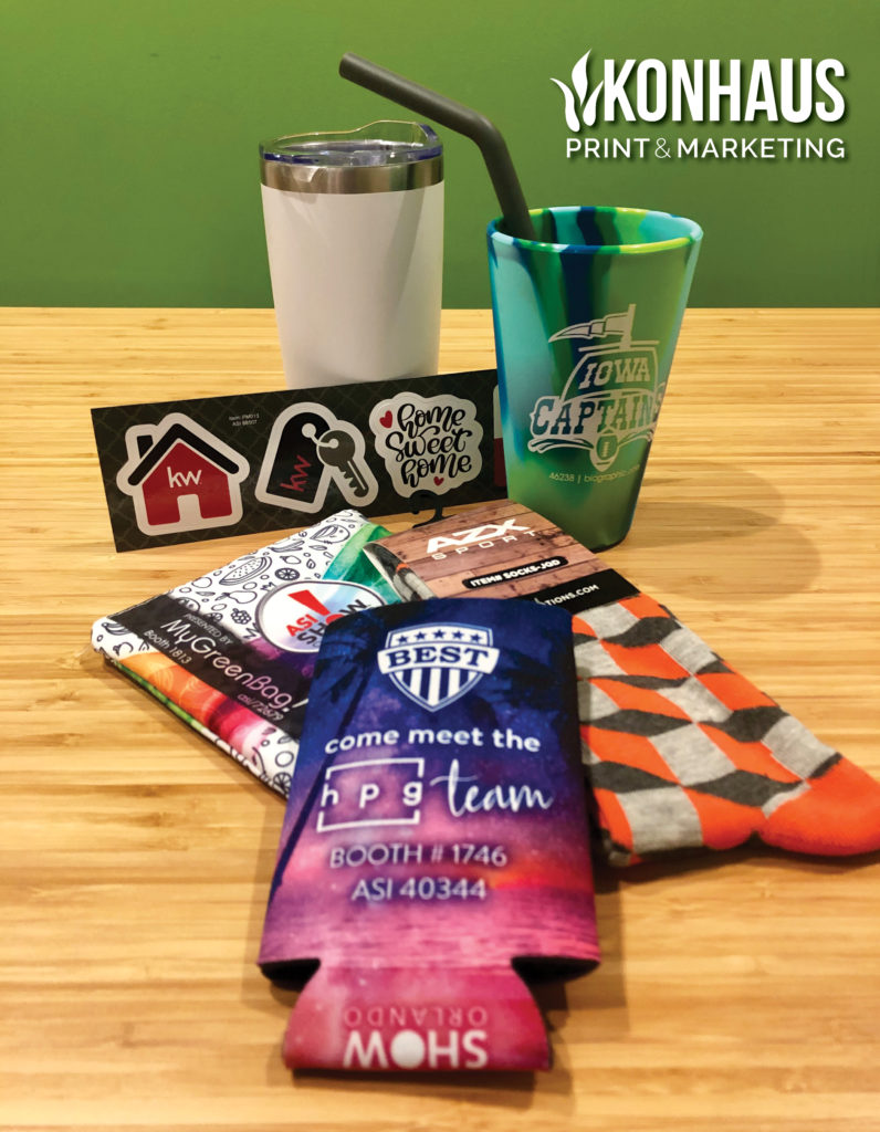 Promotion product options from Konhaus Print & Marketing