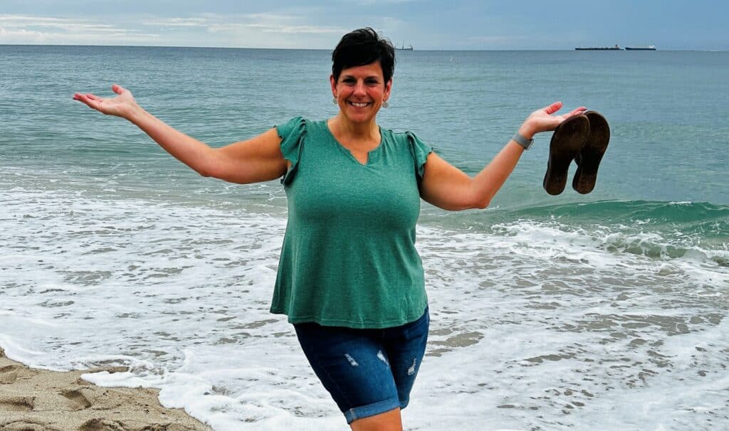 Image of woman at the beach